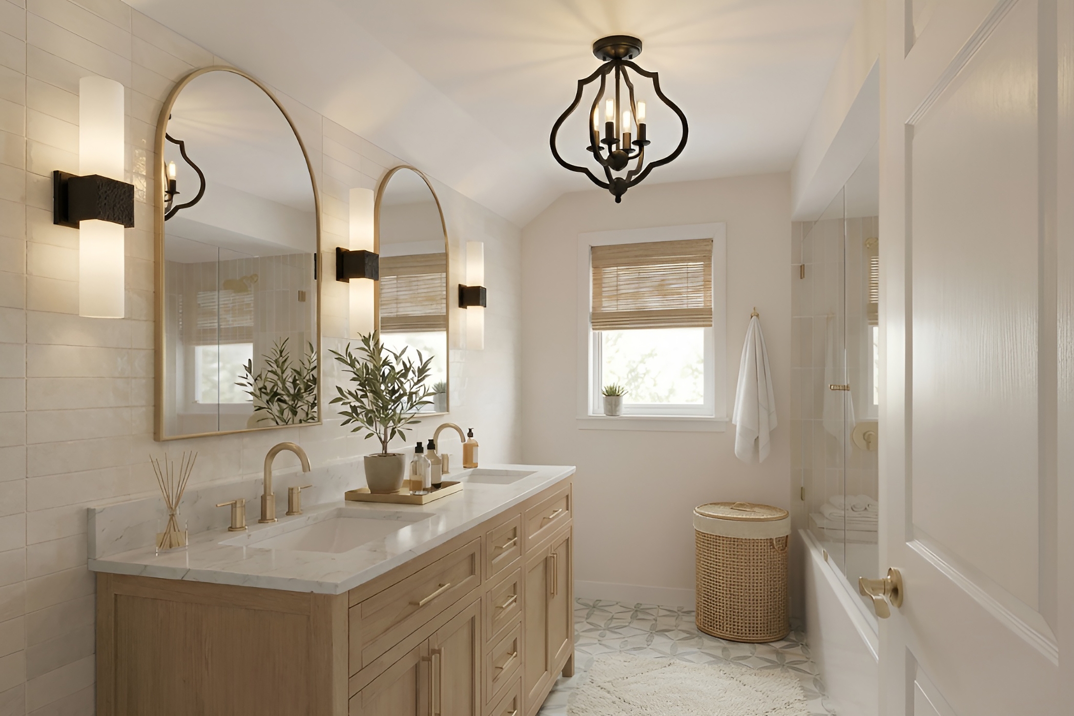 Bathroom Lighting Guide: Placement, Layering, and Bulb Selection